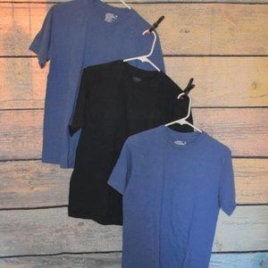 💜2 for $15 Lot of 3 Tee-Shirts Size Medium M 2 Blue 1 Black